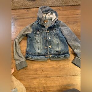 American Eagle sweatshirt Jean jacket